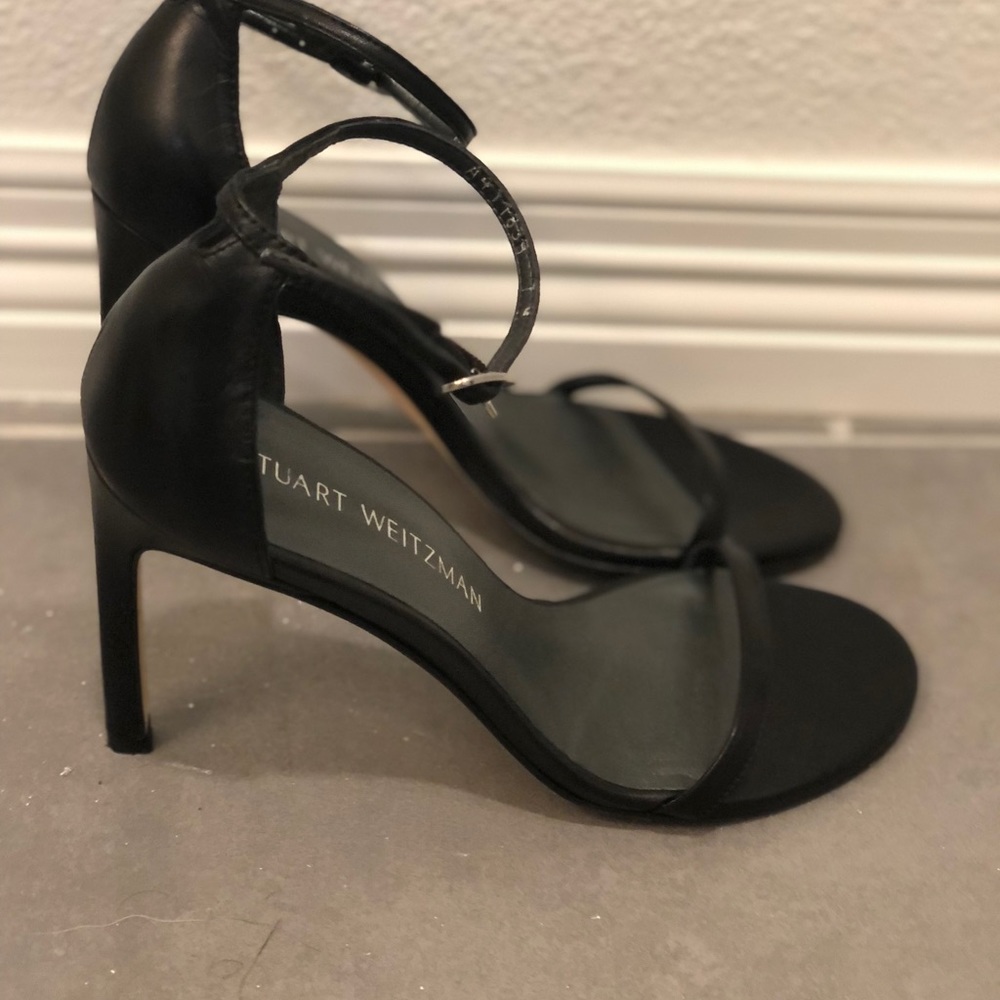 Stuart Weitzman black patent leather heels. Excellent condition worn once